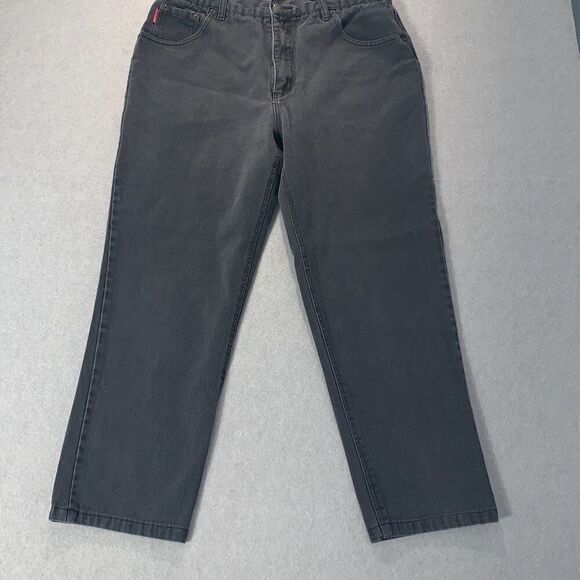 Vintage 90’s Faded Black Bugle Boy 750 Baggy Relaxed Jeans Men’s 36X32 - Picture 1 of 13